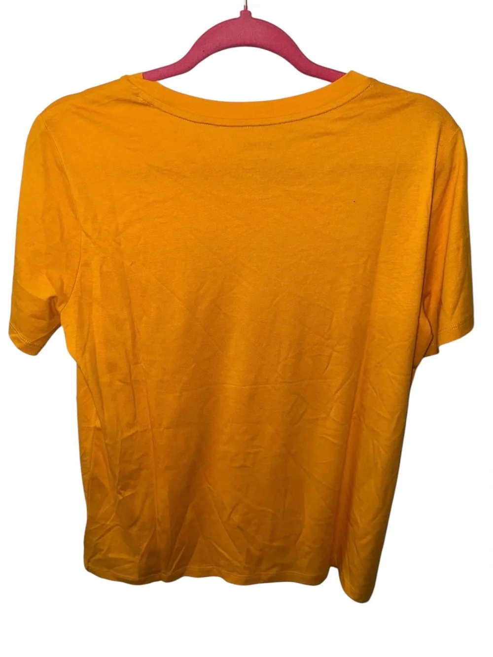 Michael Kors mustard Yellow Short-Sleeve Studded MK Logo Tee